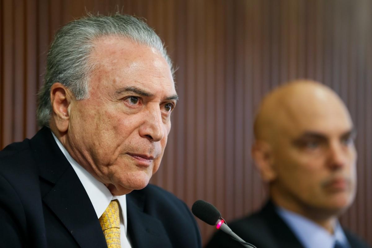 Temer disse ainda que o tema segurança pública "ajuda a construir cidadania" e estará sempre na pauta.  (Divulgação)