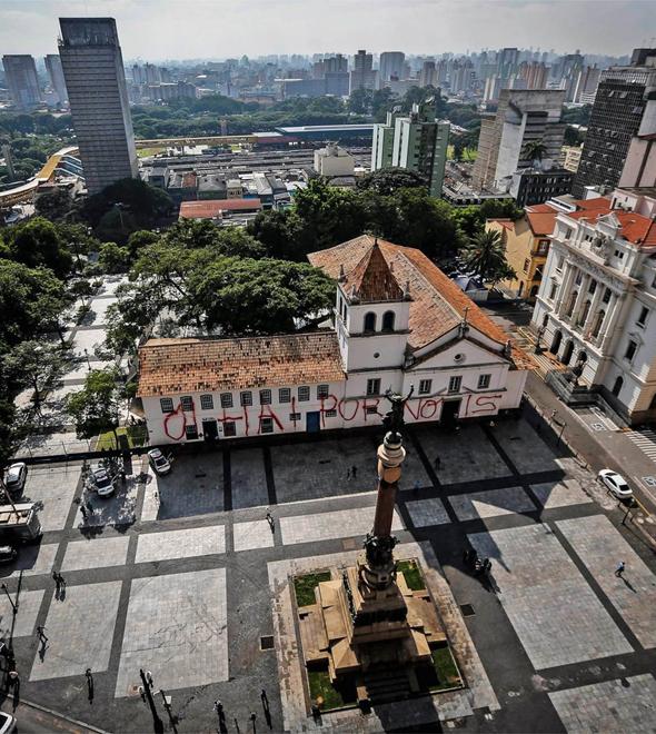 A fachada do Pateo do Collegio, marco zero da cidade de São Paulo e importante ponto turístico (Felipe Rau/Estadão Conteúdo)