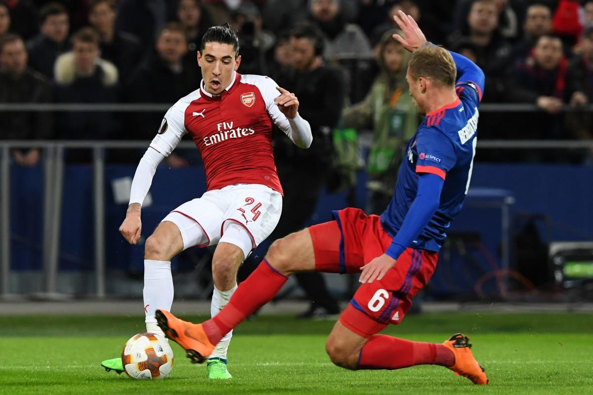 Arsenal leva susto do CSKA, mas busca empate e avança à semifinal da Liga Europa (AFP)