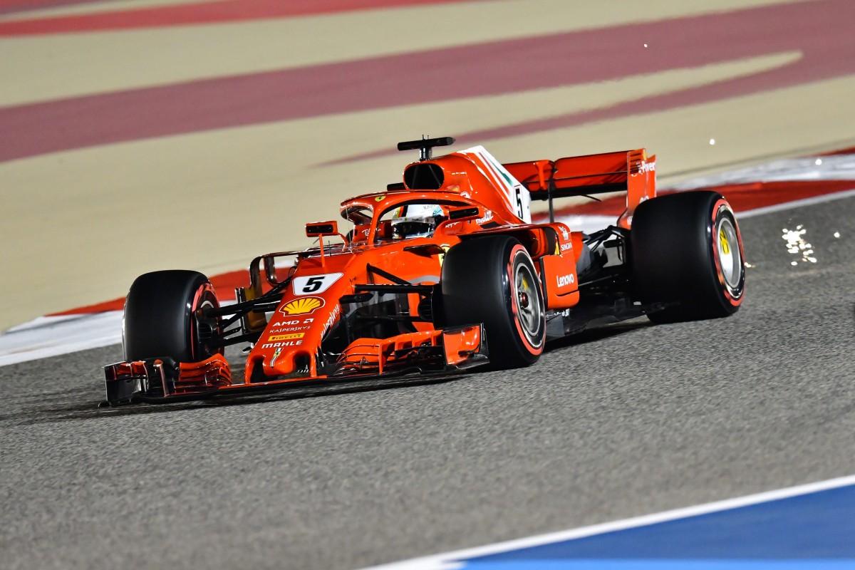 vettel durante treino no Bahrein (AFP)