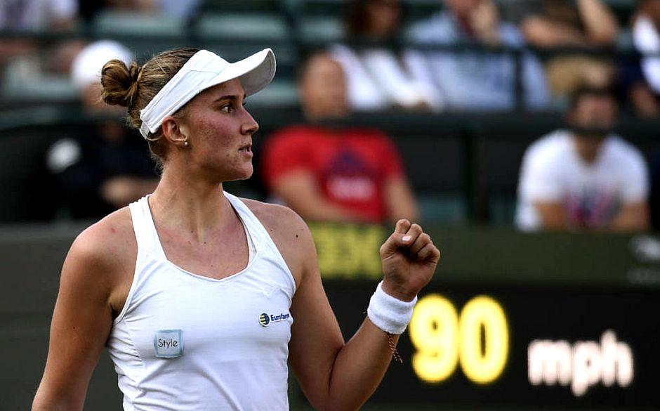 A brasileira Bia Haddad estreou com vitória no Torneio de Miami, nesta terça-feira (AFP)