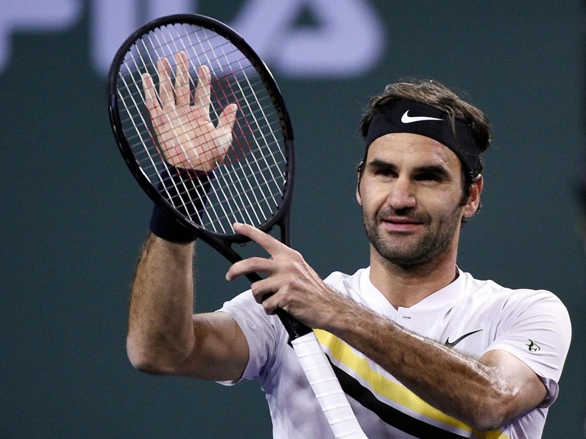 Imbatível em 2018, Roger Federer venceu mais nesta quinta-feira e avançou à semifinal do Masters 1000 de Indian Wells (AFP)