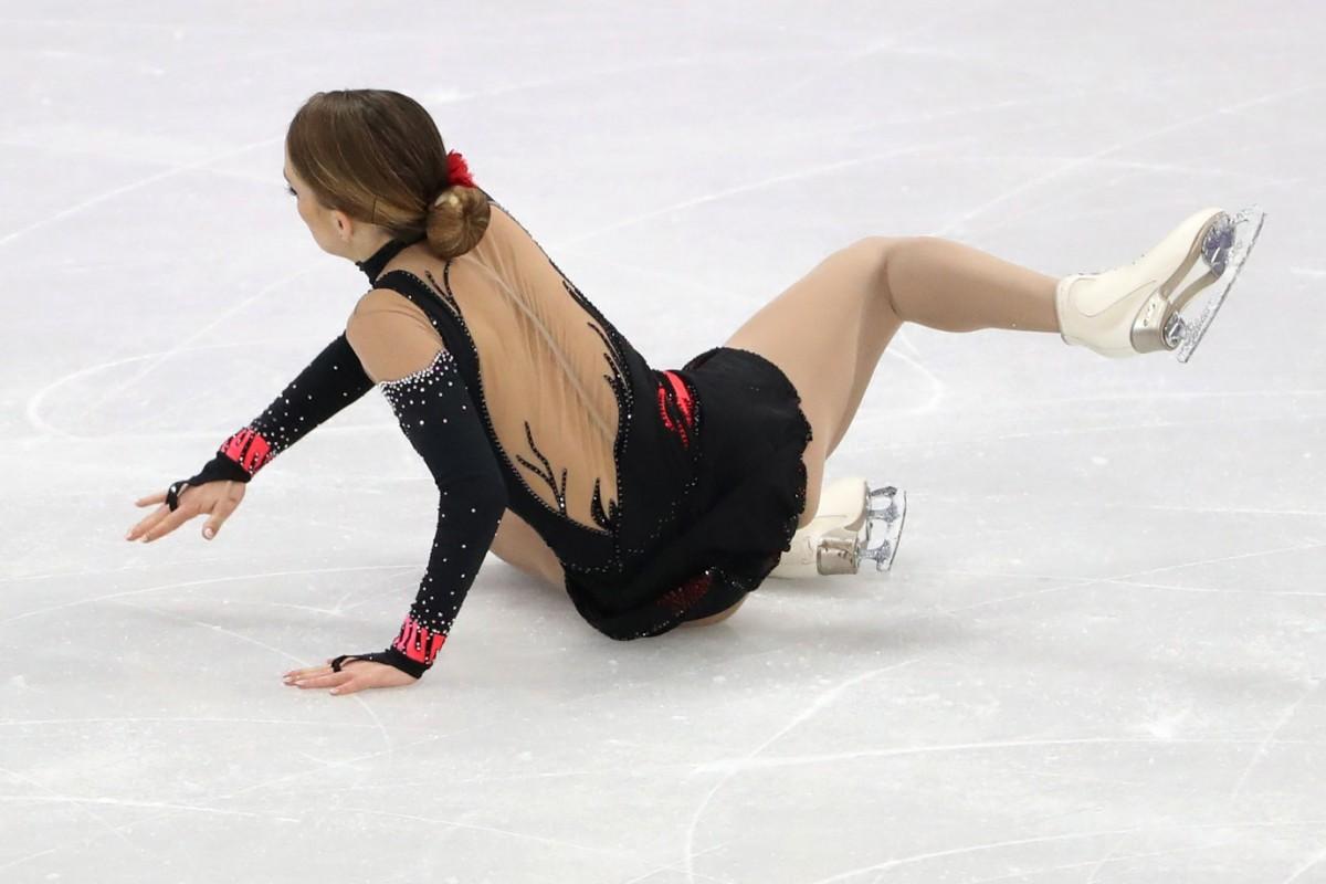 Isadora Williams terminou na 24ª posição a prova de patinação artística individual dos Jogos Olímpicos de Pyeongchang-2018 (AFP)
