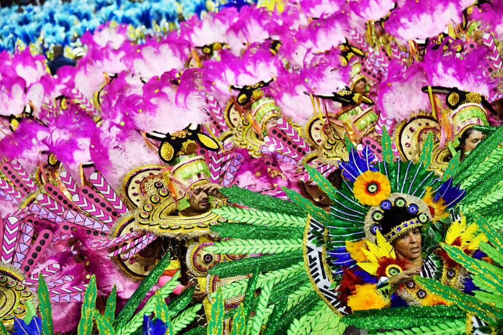 Acadêmicos do Tatuapé sagrou-se bicampeã do Carnaval paulistano em 2018 (AFP)