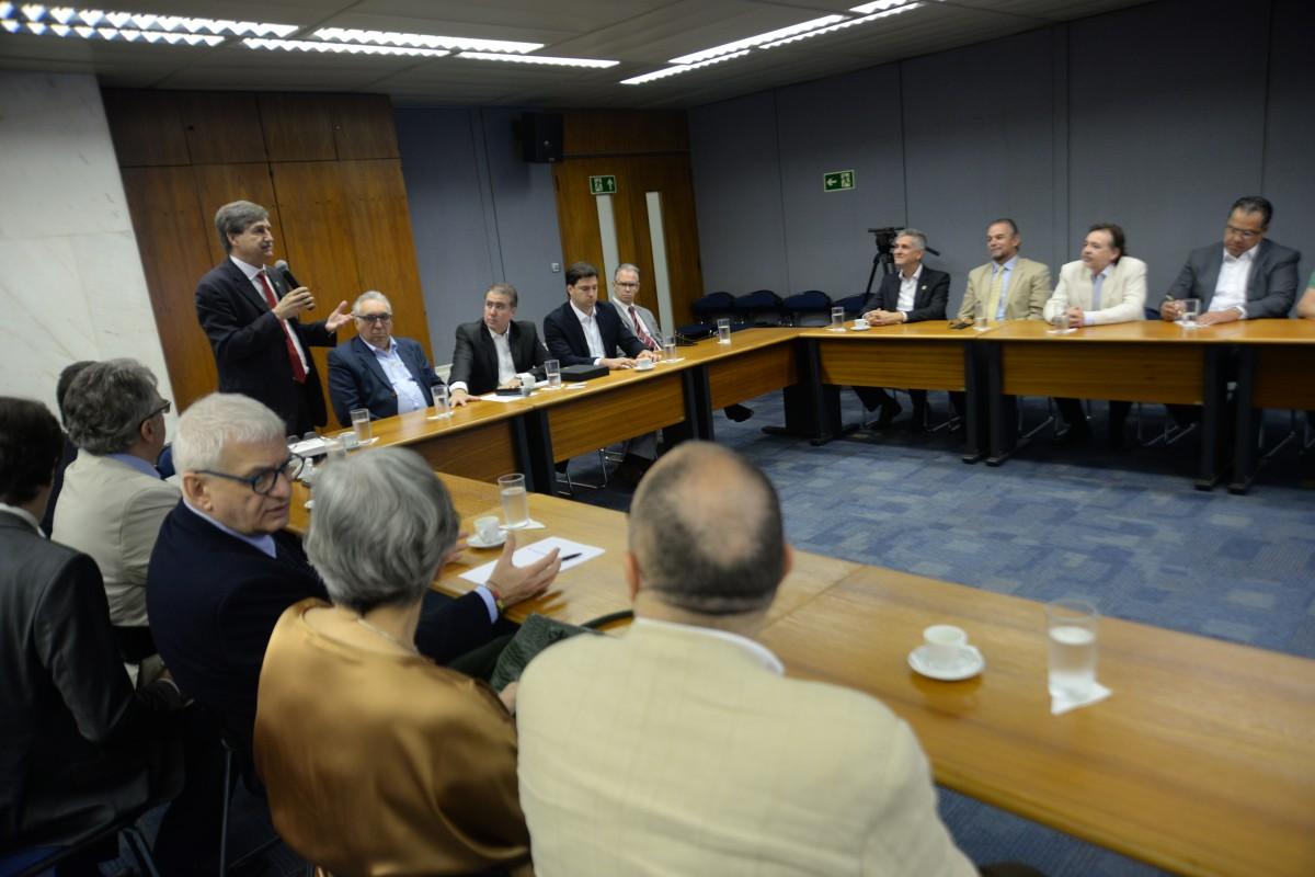 Comitiva do Estado italiano da Úmbria veio ao Brasil assinar um protocolo de intenções com o governo do Estador
 (Patrícia Domingos/AAN)