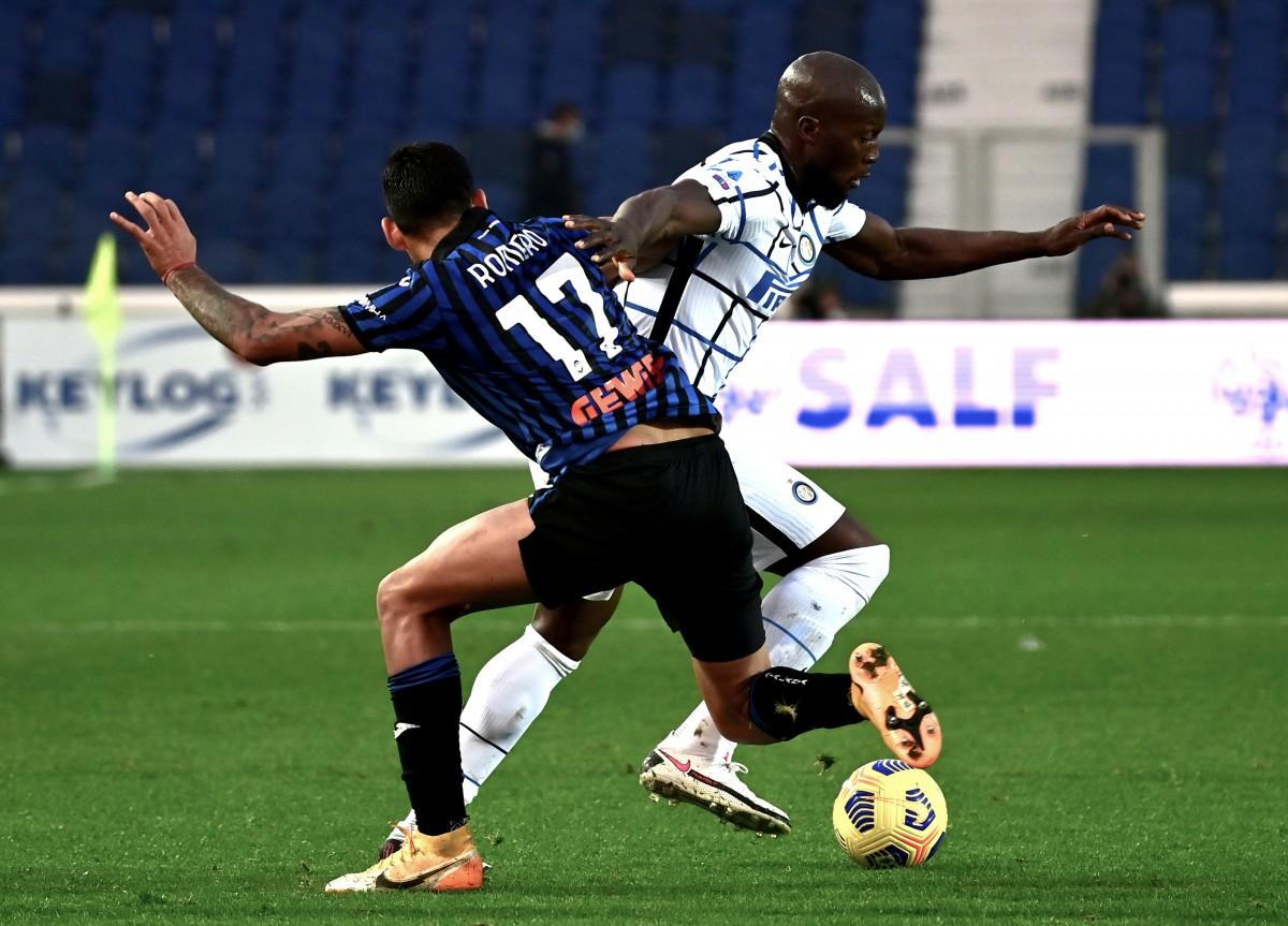 Atalanta e Internazionale ficaram no empate por 1 a 1 (AFP)