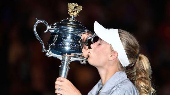 Caroline Wozniacki vence seu primeiro Grand Slam durante Aberto da Austrália (Getty Images)
