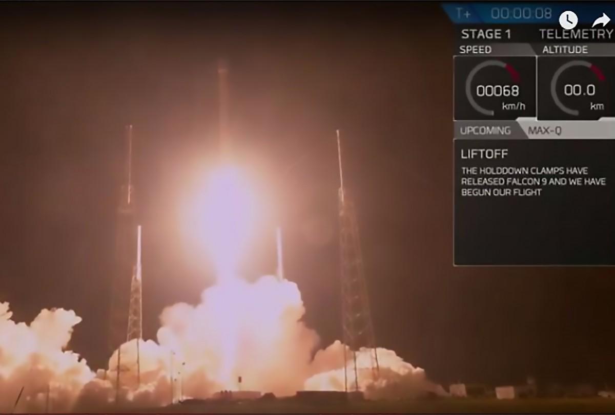 SpaceX lança artefato espacial em missão secreta. (Divulgação)