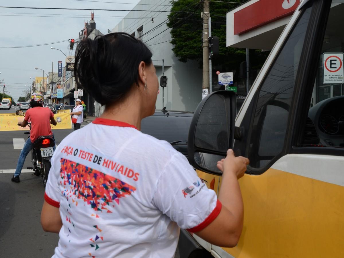 Das 9 às 12 horas, haverá no local distribuição de preservativos e de material de orientação sobre as formas de prevenção (Divulgação                     )