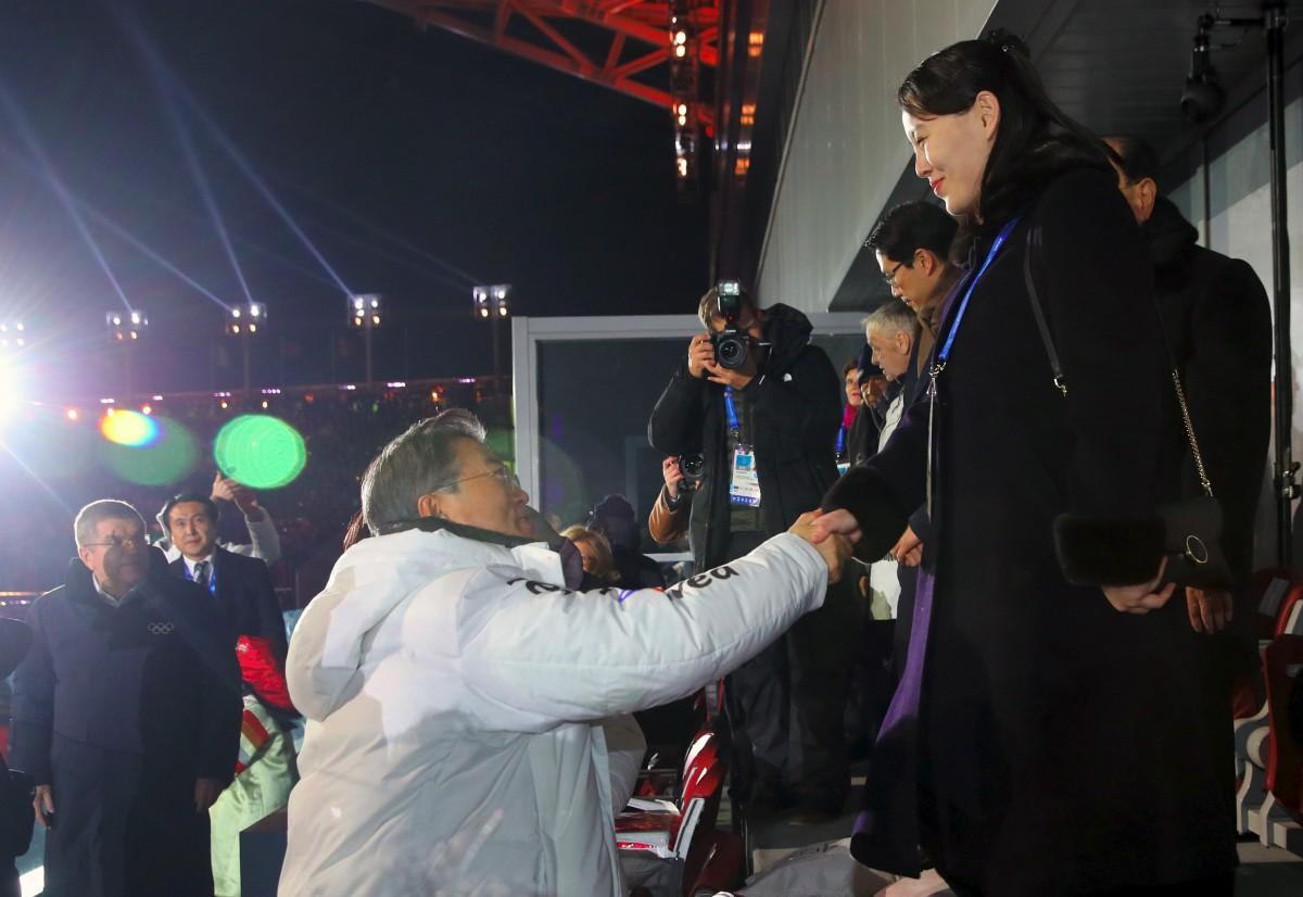 Coreias lançam mensagem de paz na abertura dos Jogos. (Divulgação)