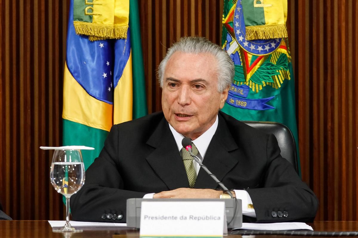 Presidente Temer é recebido com protesto em Roraima (Divulgação)