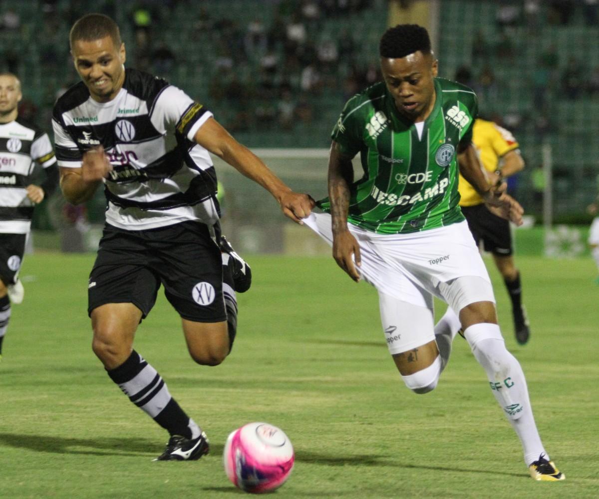A única boa notícia foi que, apesar do tropeço, o Guarani segue no G4, na quarta posição, com 12 pontos (LUCIANO CLAUDINO/EC)