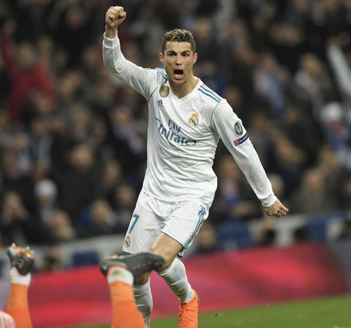 Com dois gols anotados nesta quarta, Cristiano Ronaldo chegou a incríveis 101 com a camisa do Real na Liga dos Campeões (GABRIEL BOUYS)