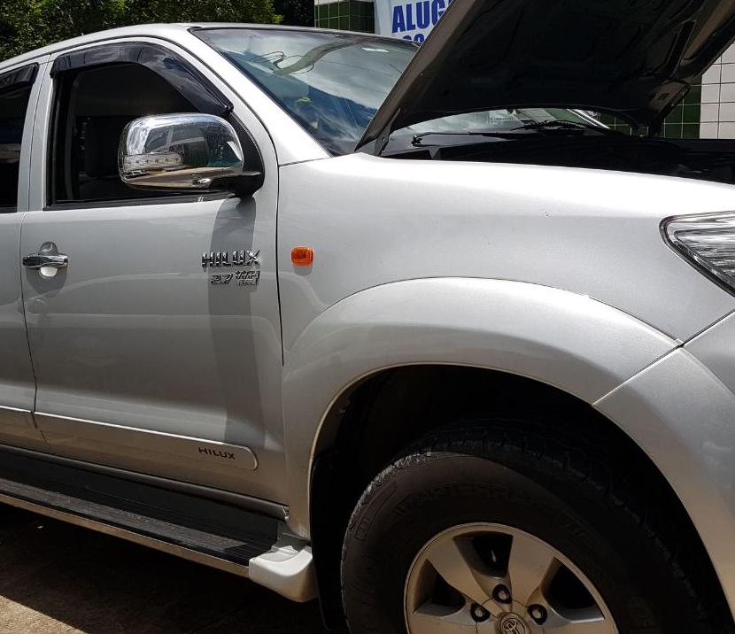 Hilux, da Toyota, que foi apreendida na operação policial: bando negociava carros, inclusive de luxo, para estacionamentos localizados em Campinas, Sumaré, Paulínia e Valinhos (Divulgação/Polícia Civil)