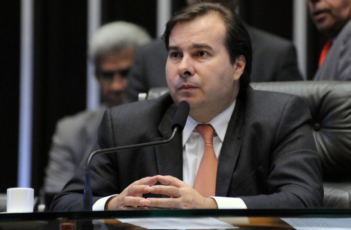 Segundo Rodrigo Maia, a construção da sua candidatura vem acontecendo ao longo dos meses" e só depende agora do aval formal da cúpula do partido.  (LUIS MACEDO)