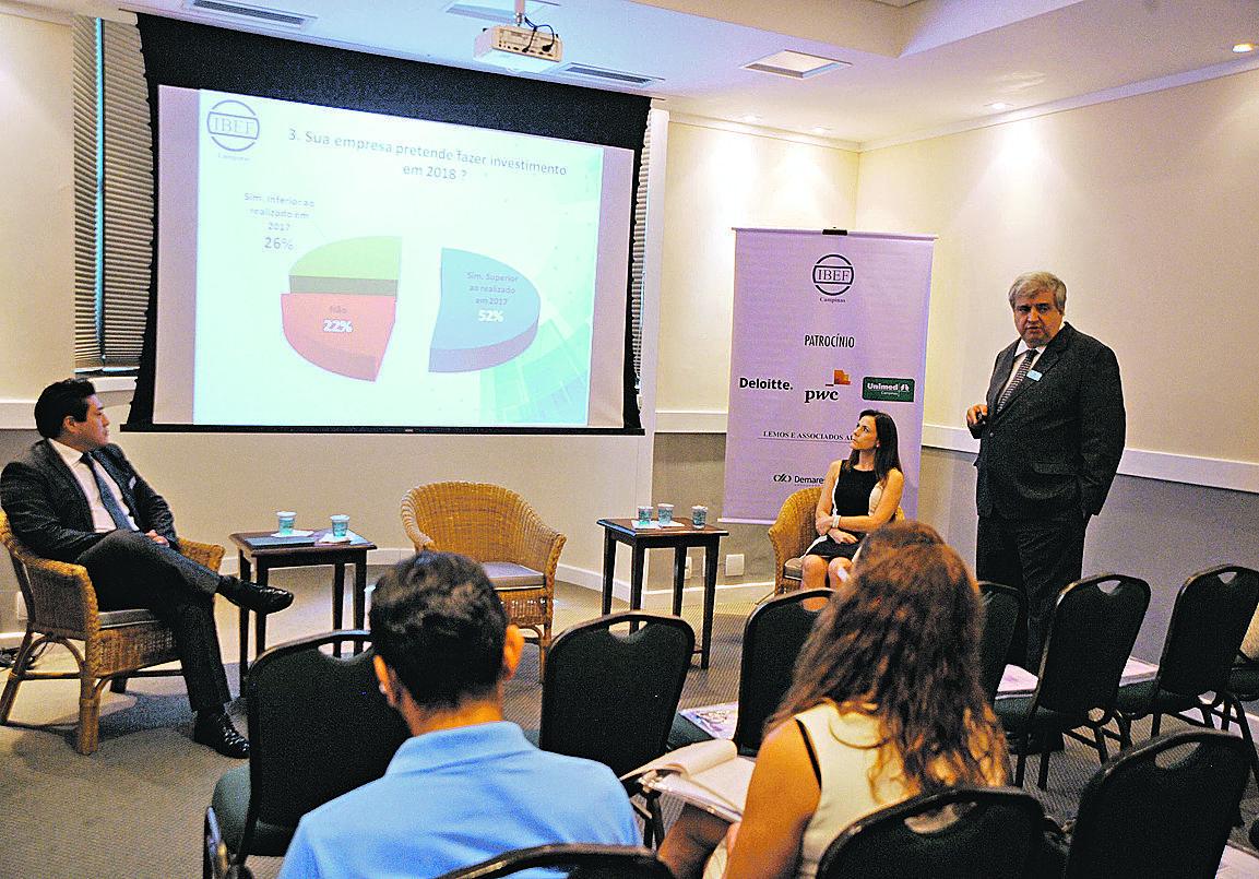 Apresentação da pesquisa do Ibef: empresas mais animadas para tocar projetos que estavam na gaveta (Dominique Torquato)