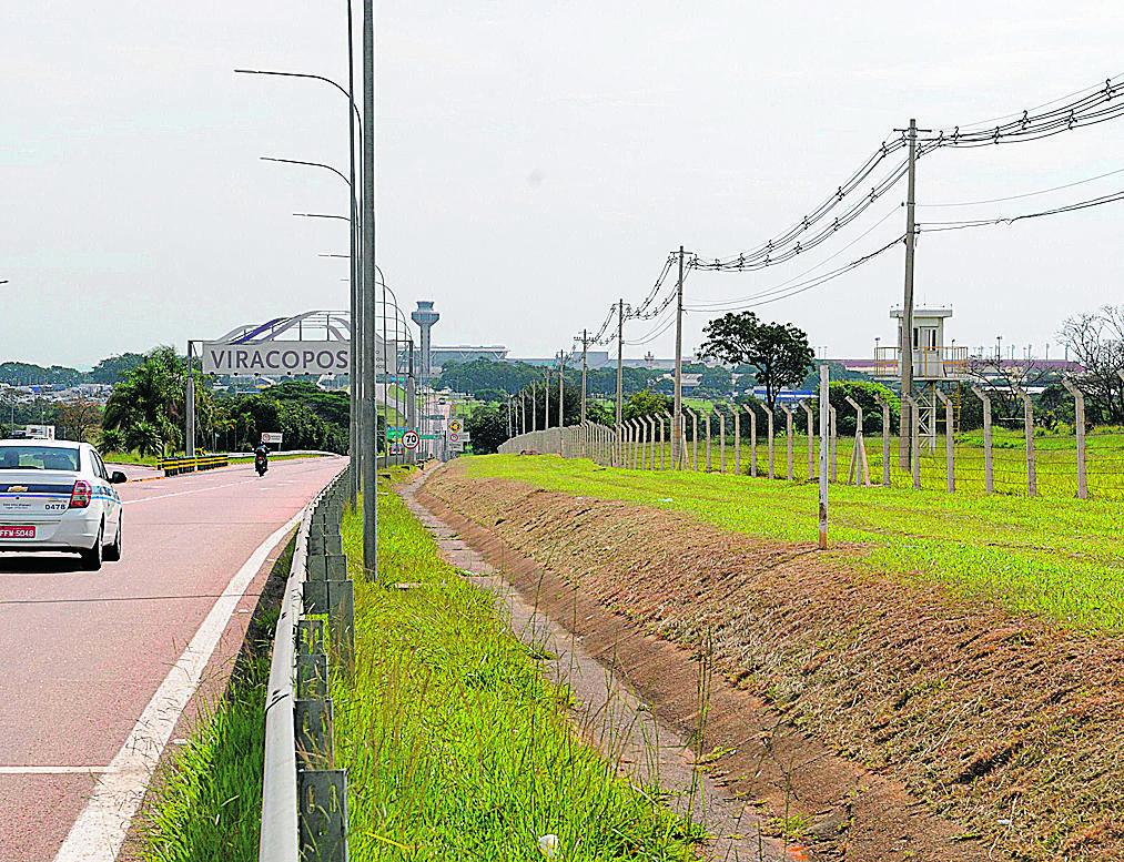 Área ao lado do aeroporto onde será construído o Centro Atacadista de Moda: investimento de R$ 200 milhões (Cedoc/RAC)