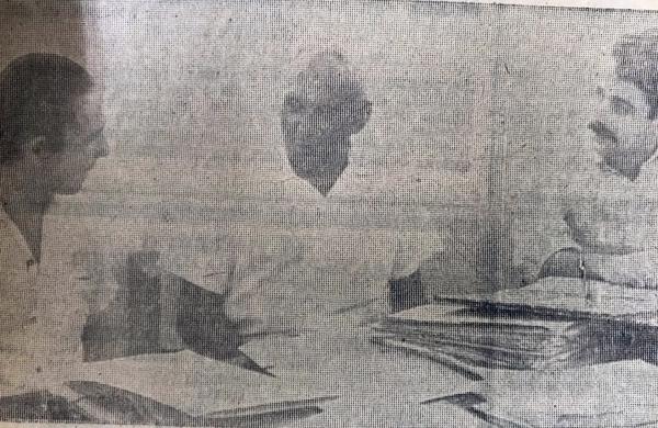 Duda Porto, diretor administrativo, com Flávio Penteado e Glenervan Siqueira (Cedoc/ RAC)