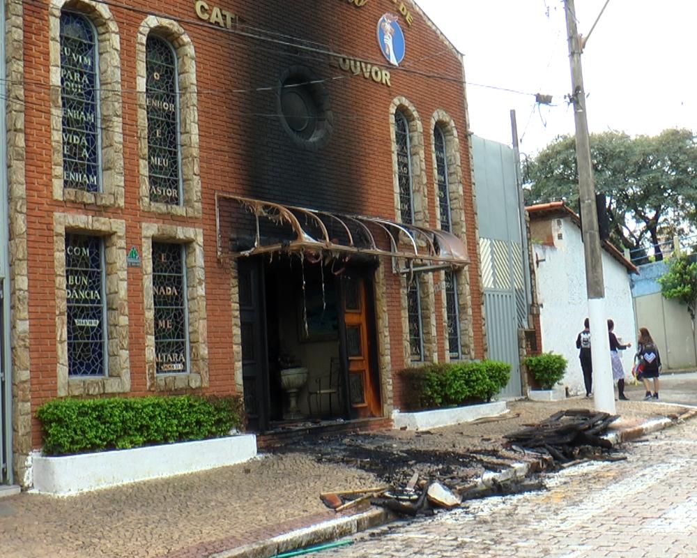 O alvo do ataque foi a Catedral do Louvor da Igreja Assembleia Pentecostal de Jesus Cristo (Thiago Fonseca/AAN)