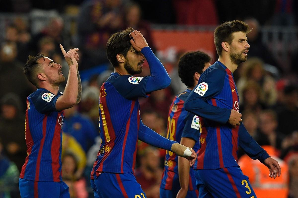 A vitória marcou o primeiro gol do zagueiro Mascherano com a camisa do time catalão (France Press)