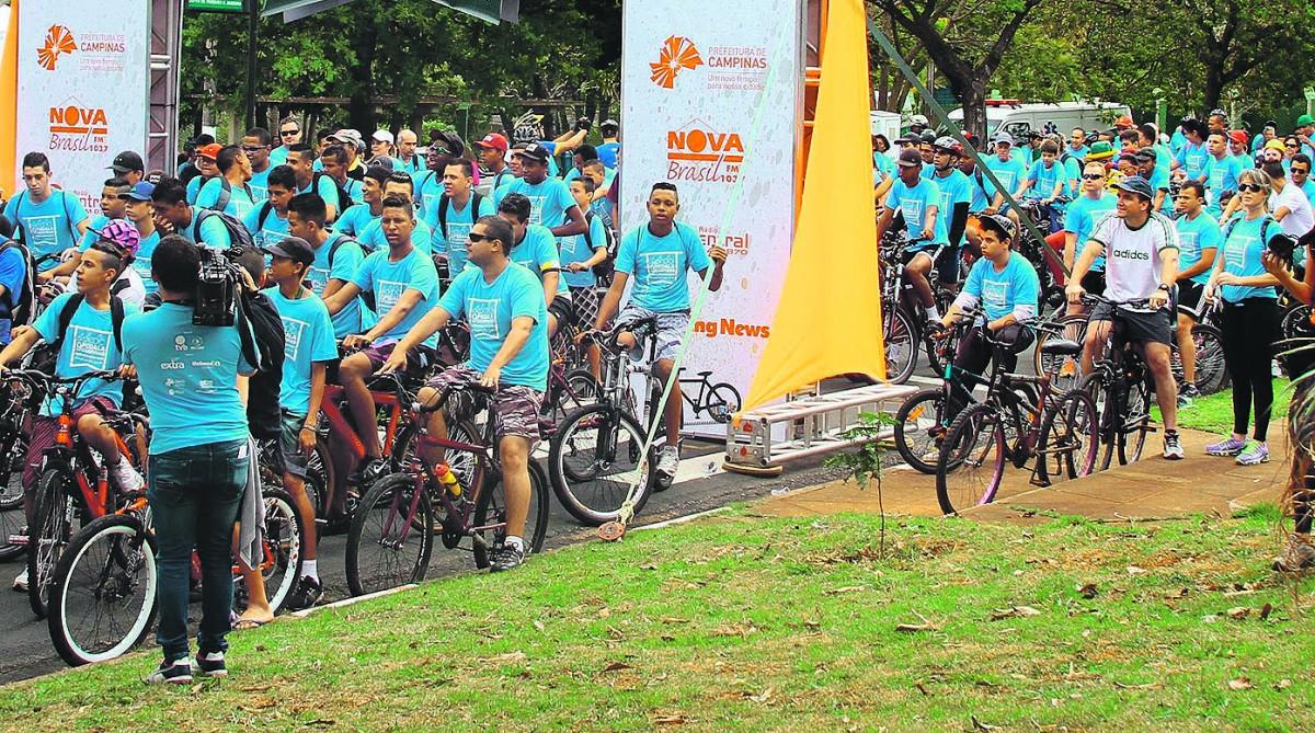 Nova edição do passeio ciclístico Pedala Campinas será uma das atrações deste Dia das Crianças na Lagoa do Taquaral, em Campinas (Cedoc/RAC)