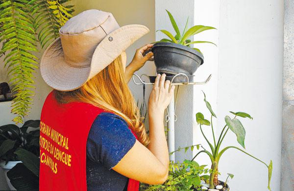 Em Campinas, as ações estão concentradas em áreas onde há maior número de pendências (imóveis não visitados) nas atividades realizadas durante a semana (Cedoc/RAC)