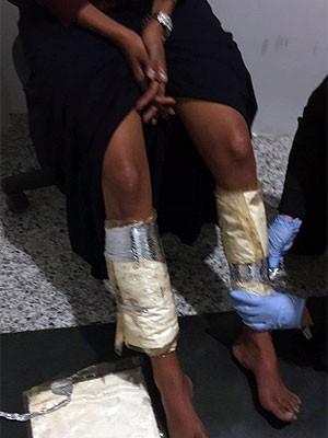 Mulher estava no saguão do aeroporto (Divulgação PF)
