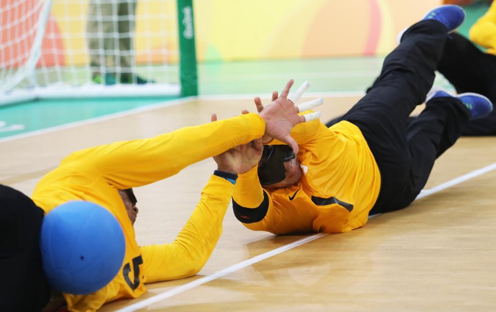 O goalball não é uma adaptação de esportes olímpicos. Foi criado em 1946 para reabilitação de veteranos de guerra (Divulgação)