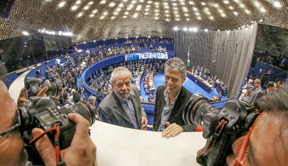 Plenário do Senado durante sessão deliberativa extraordinária para votar a Denúncia 1/2016, que trata do julgamento do processo de impeachment da presidente afastada Dilma Rousseff por suposto crime de responsabilidade. (Ricardo Stuckert/ Instituto Lula)