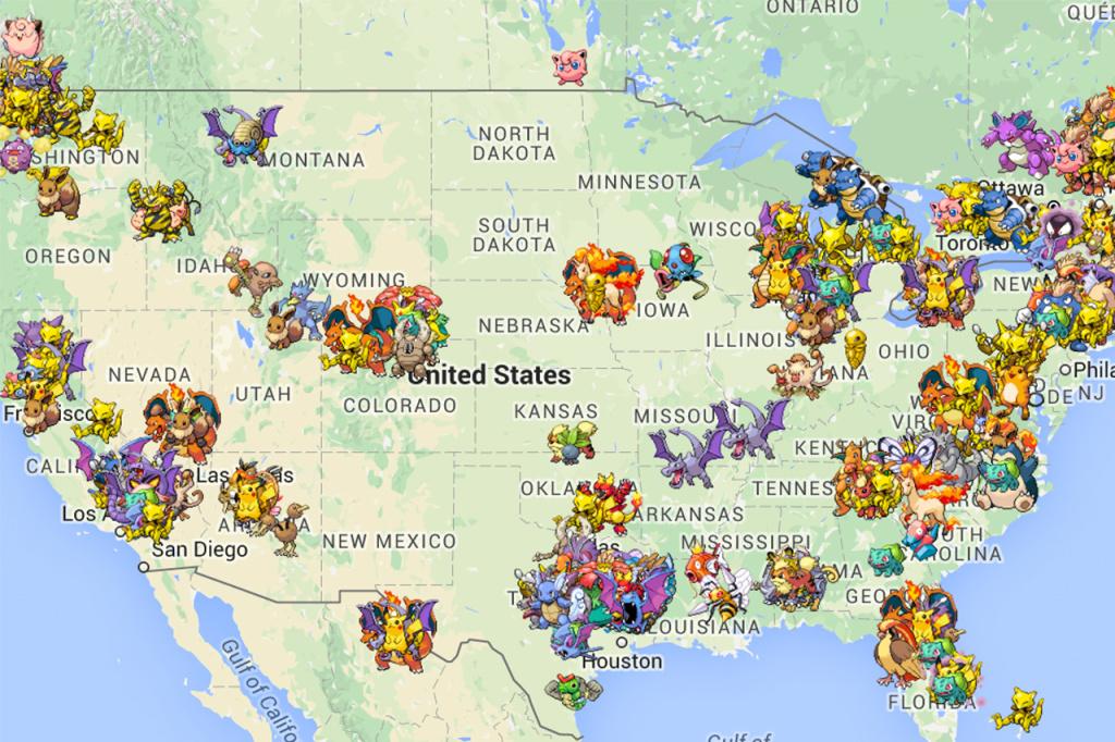 Mapa completo - Como capturar Pokémons regionais rapidamente?
