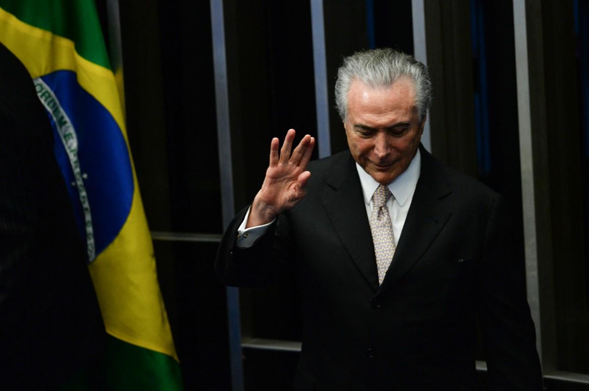O nome de Temer já foi mencionado em delações premiadas da Operação Lava Jato (ANDRESSA ANHOLETE / AFP)