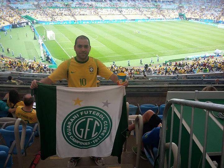 Bandeira do Bugre marcou presença nos Jogos (Guarani FC)