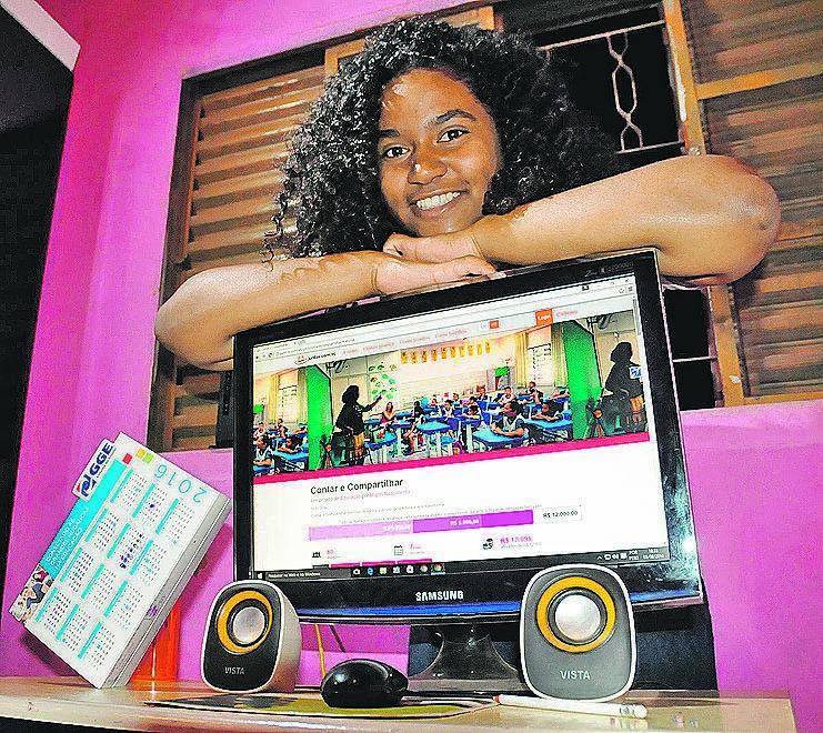 Marjori precisa de R$ 12 mil para viajar; ela já conseguiu R$ 10 mil (Edu Fortes/AAN)