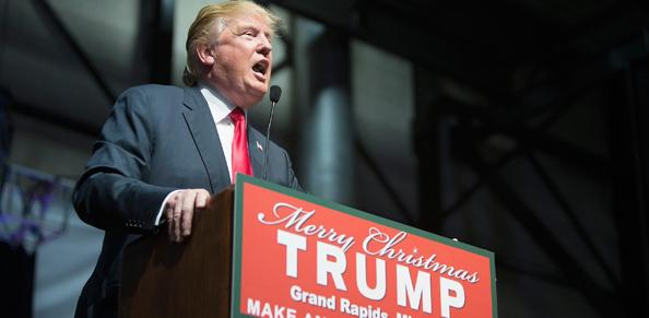 Trump, de 69 anos, mais uma vez criticou os meios de comunicação (SCOTT OLSON)