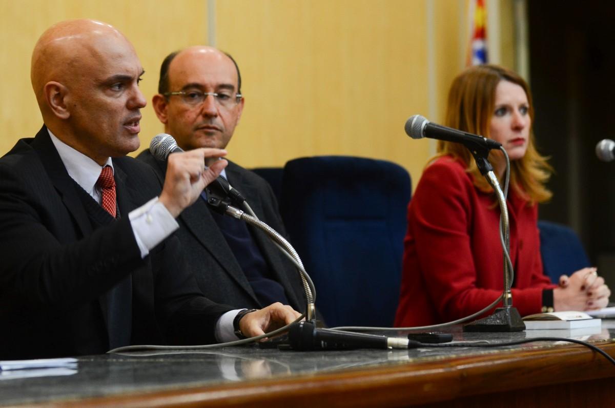 O ministro da Justiça e Cidadania, Alexandre Moraes, deu entrevista no começo da noite (Rovena Rosa/Agência Brasil)