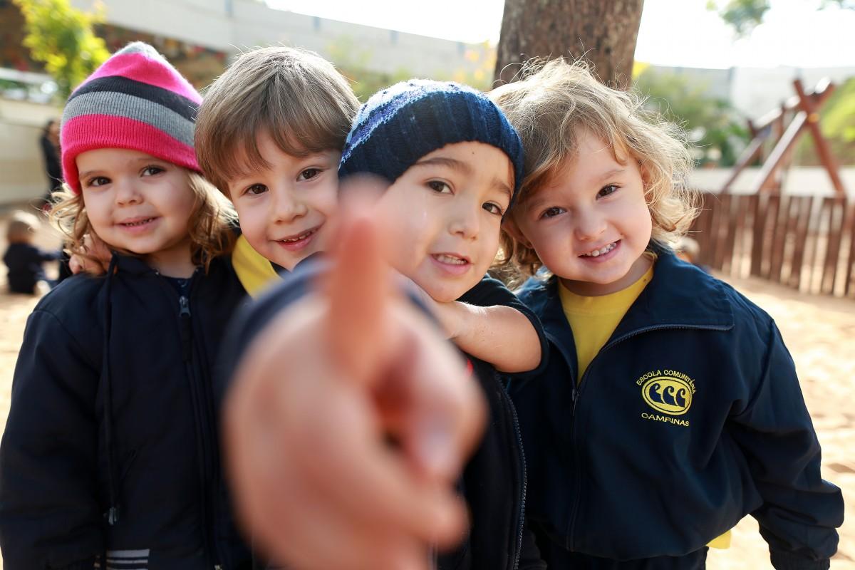 Na foto alunos do ensino fundamental da escola Comunitaria (Leandro Ferreira/ AAN)