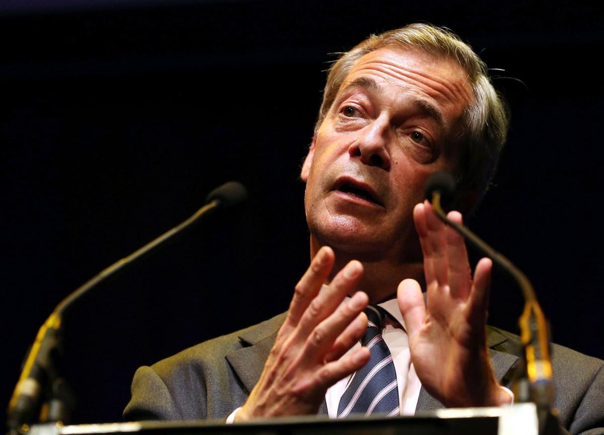 O líder do Partido da Independência do Reino Unido (UKIP), Nigel Farage, declarou que o voto para ficar na UE deve ganhar (Scott Heppell/France Press)
