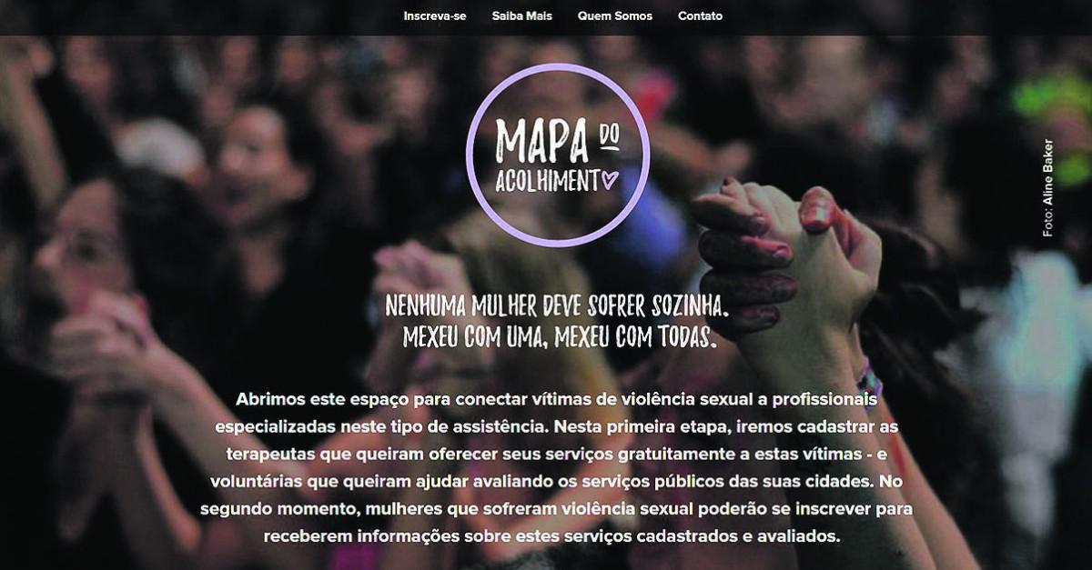 Site avalia e elenca serviços de ajuda à mulher existentes na cidade (Reprodução)