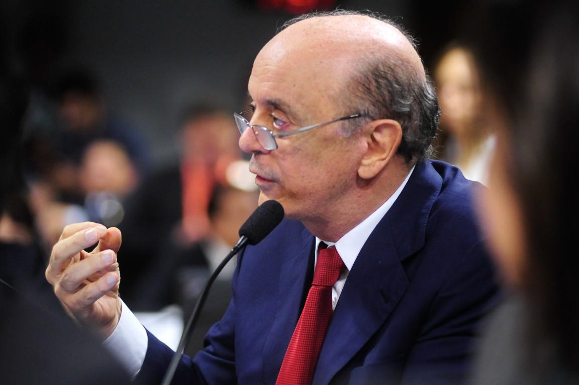 Comissão de Constituição, Justiça e Cidadania realiza reunião deliberativa com 40 itens; senador José Serra (PSDB-SP) (Pedro França/ Agência Senado)