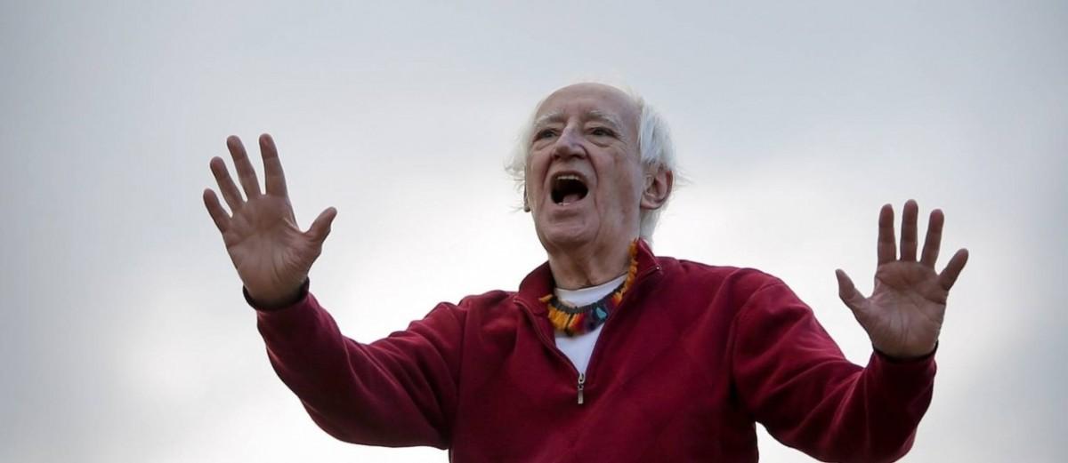 Zé Celso foi um dos famosos presentes nos protestos em SP, além do ator Pascoal da Conceição, a professora e filosofa Marilena Chauí e o cantor Edgar Scandurra (Divulgação)