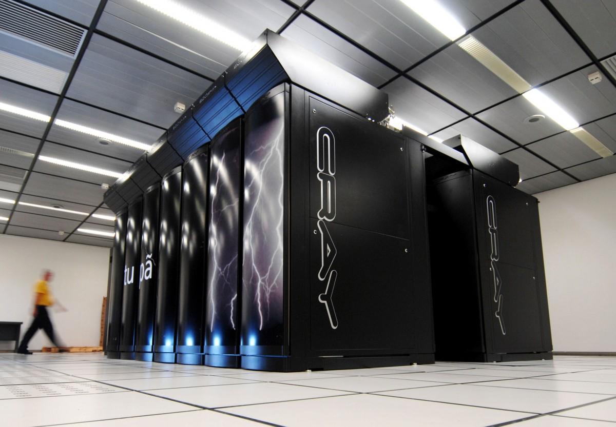 O supercomputador Tupã, do Centro de Previsão de Tempo e Meteorologia do Inpe, em Cachoeira Paulista, chegou ao que os especialistas chamam de "end of life". (Divulgação)