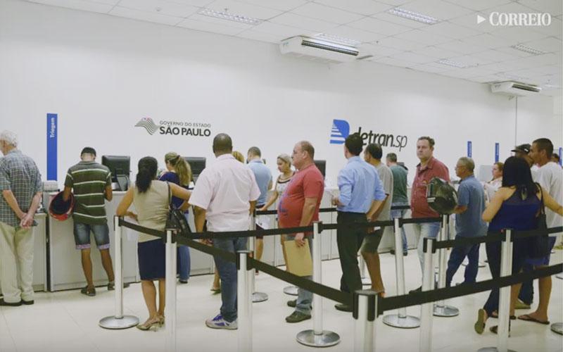 Atendimento em uma unidade do Detran SP (Cedoc/RAC)