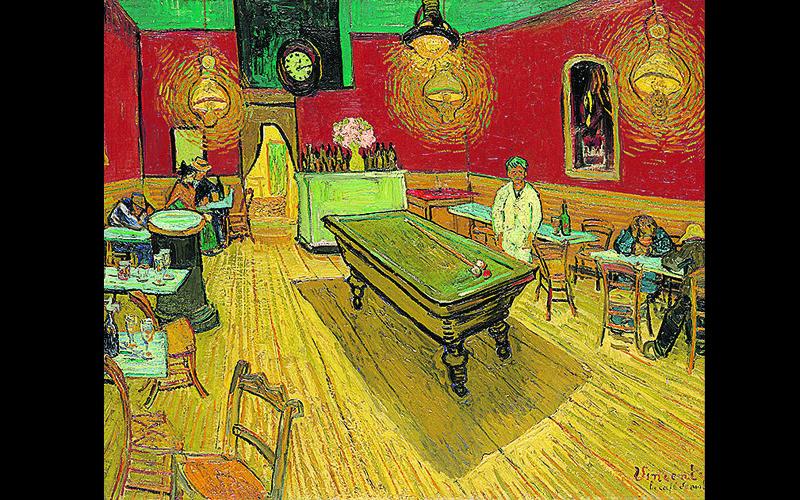 A tela Café à Noite na Place Lamartine, pintada por Van Gogh em 1888 (Reprodução)