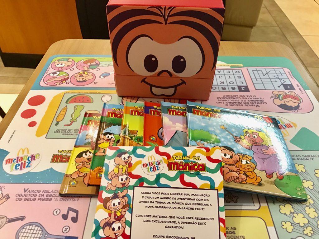A fim de incentivar a leitura infantil, o McDonald's mudou a dinâmica do McLanche Feliz, dando ao consumidor a possibilidade de optar entre uma surpresa e um livro. (Divulgação)