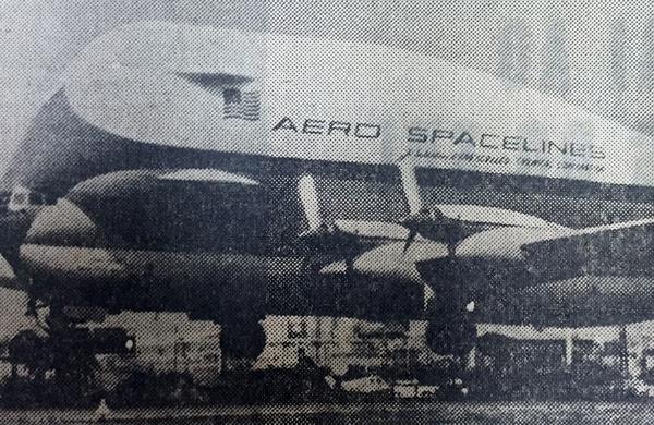 A capacidade de carga do nôvo avião "Super Guppy" é gigantesca (Cedoc/ RAC)