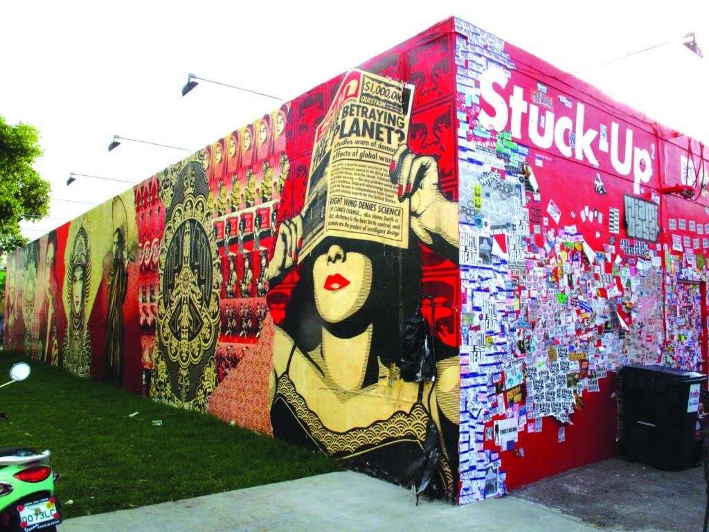Arte grafite no distrito de Wynwood, em Miamir
 (DIVULGAÇÃO)