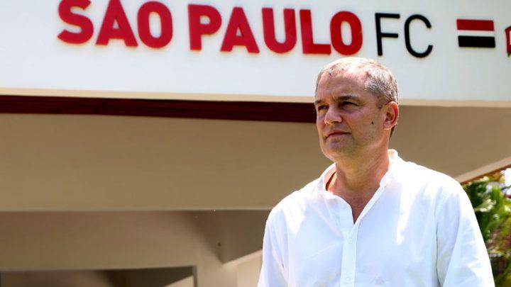 Apresentado nesta segunda-feira como o novo técnico do São Paulo, o uruguaio Diego Aguirre mostrou confiança no início dos trabalhos à frente da equipe tricolor (Divulgação)