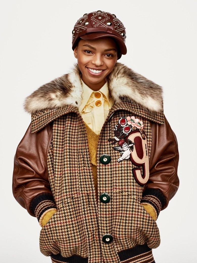 Selah Marley, filha da cantora Lauryn Hill e do ex-jogador de futebol americano Rohan Marley (filho de Bob). (Courtesy of Miu Miu)