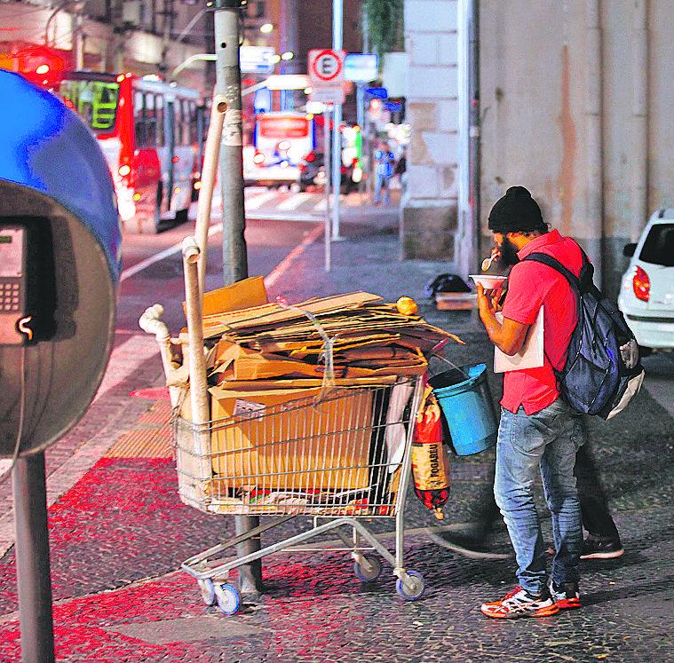 Morador de rua em Campinas: lei aprovada garante vagas de trabalho (Leandro Ferreira/AAN)