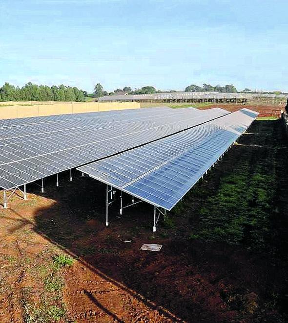 Força total sem agressão ambiental: o projeto previu a instalação de mais de mil módulos solares fotovoltaicos, com capacidade para gerar a quantidade de 52,8 megawatts por mês (Divulgação)